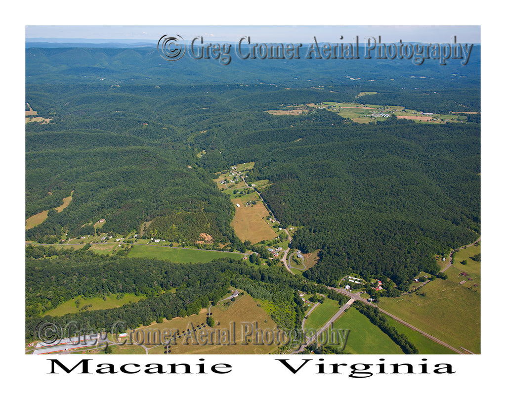 Aerial Photo of Macanie, Virginia