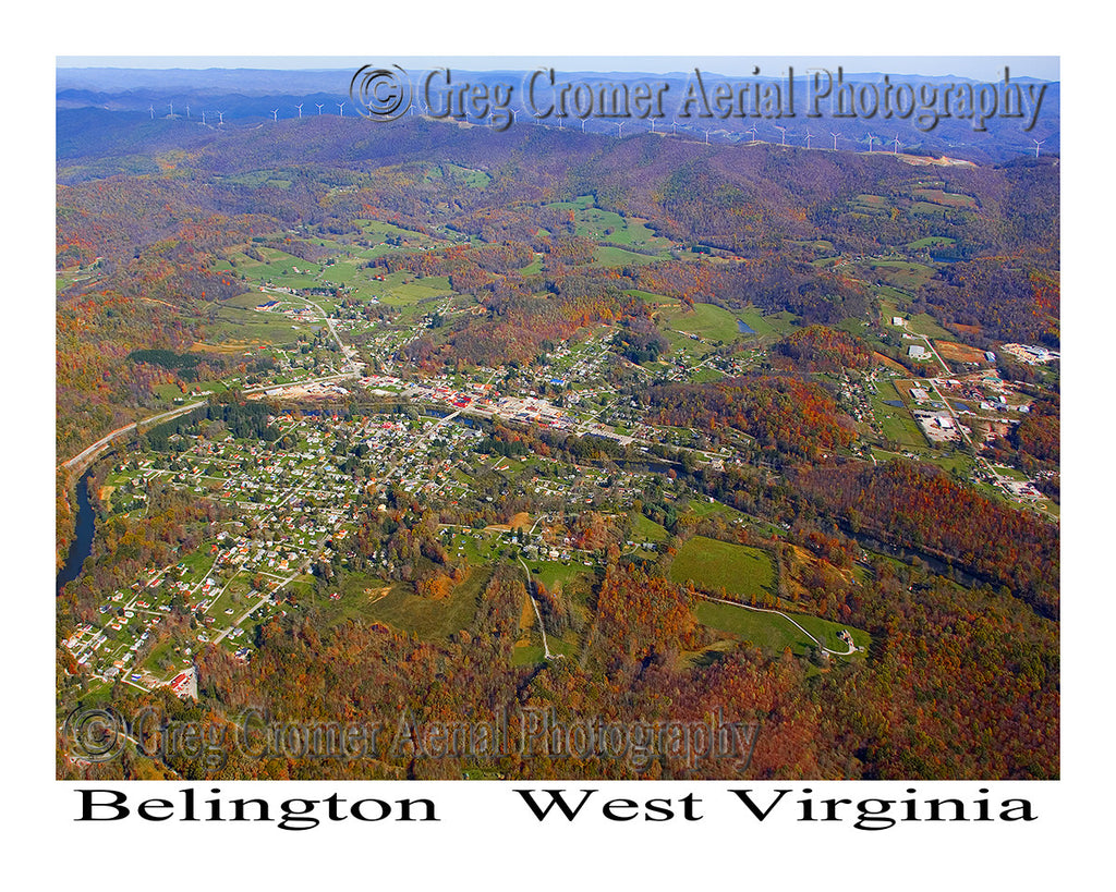 Aerial Photo of Belington, West Virginia