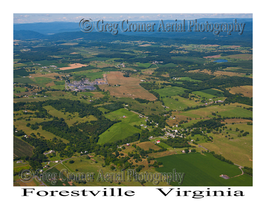 Aerial Photo of Forestville, Virginia