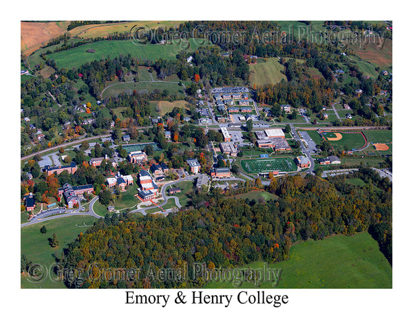 Aerial Photo of Emory & Henry College - Emory, Virginia