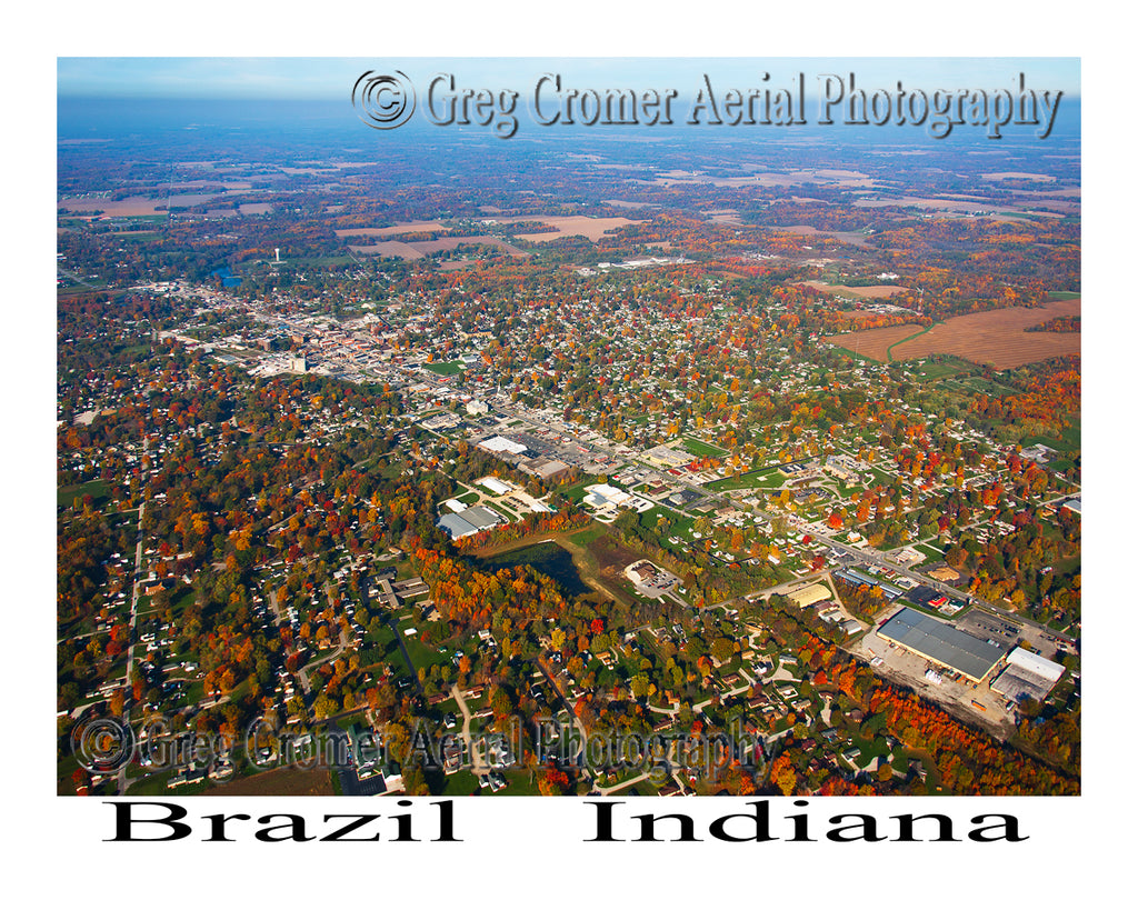 Aerial Photo of Brazil, Indiana