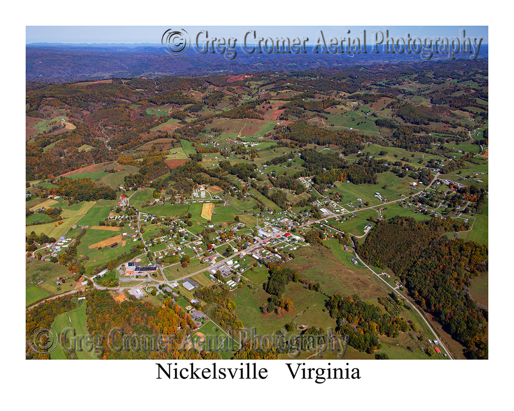 Aerial Photo of Nickelsville, Virginia