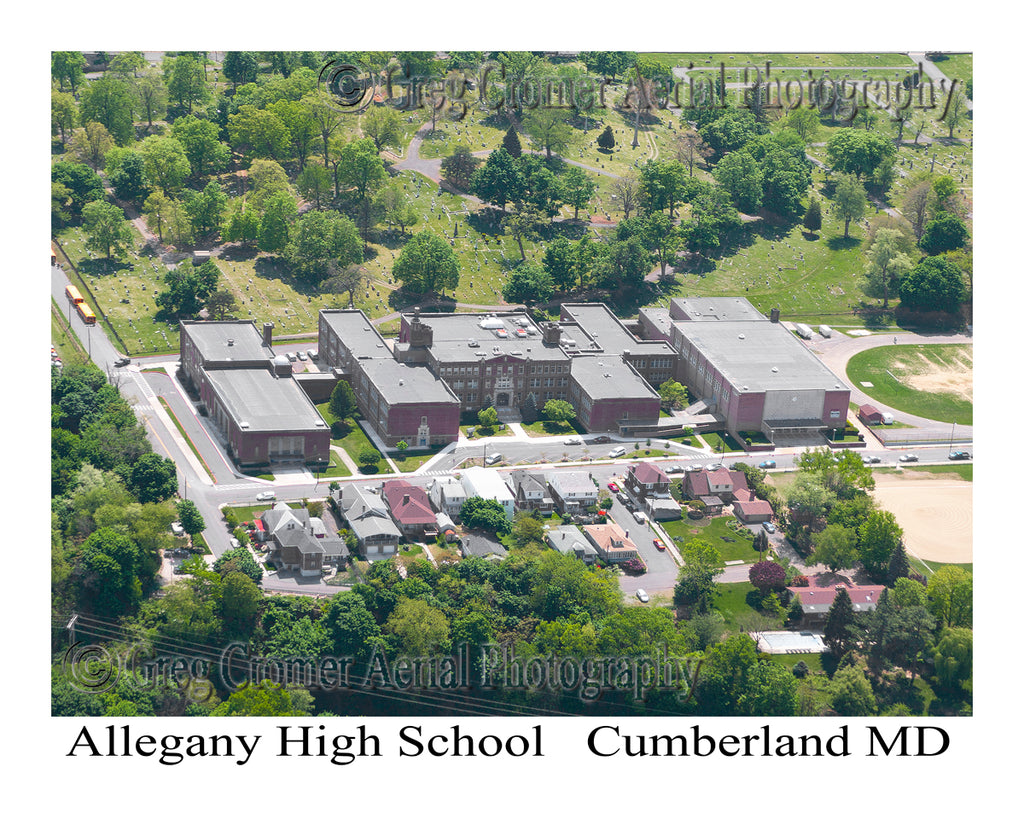 Aerial Photo of Allegany High School - Cumberland, Maryland