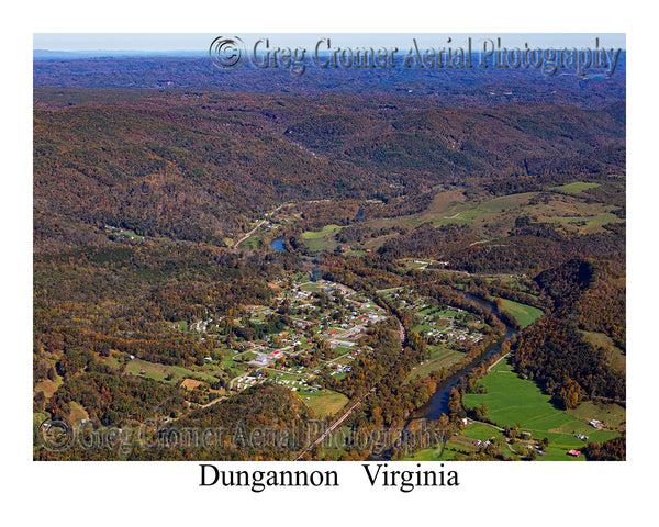 Aerial Photo of Dungannon, Virginia