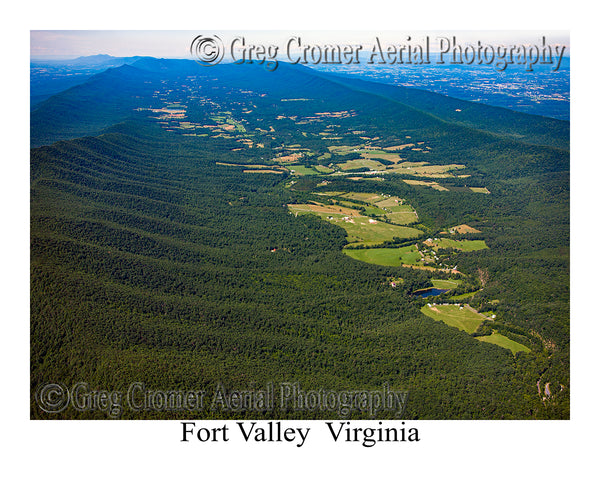 Aerial Photo of Fort Valley, Virginia