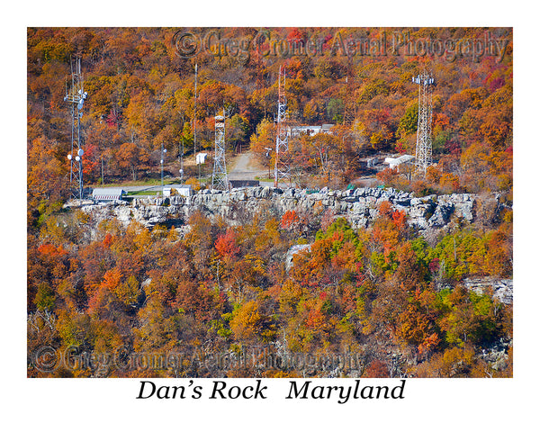 Aerial Photo of Dan's Rock - Allegany County, Maryland