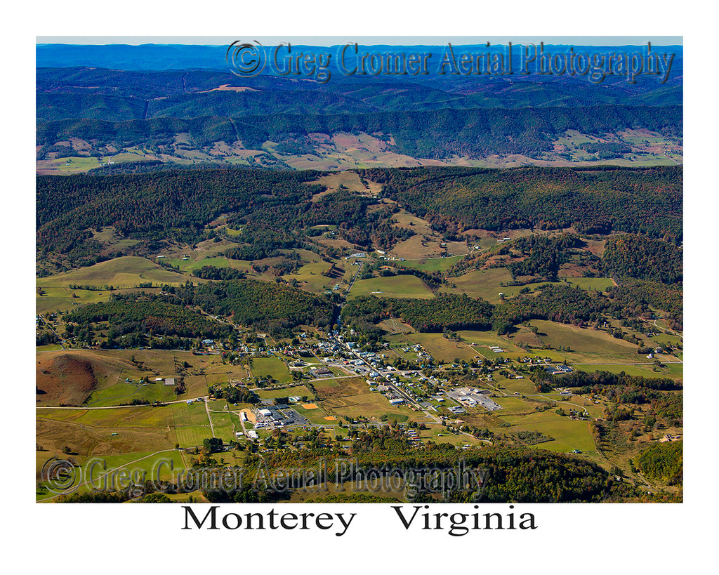 Aerial Photo of Monterey, Virginia