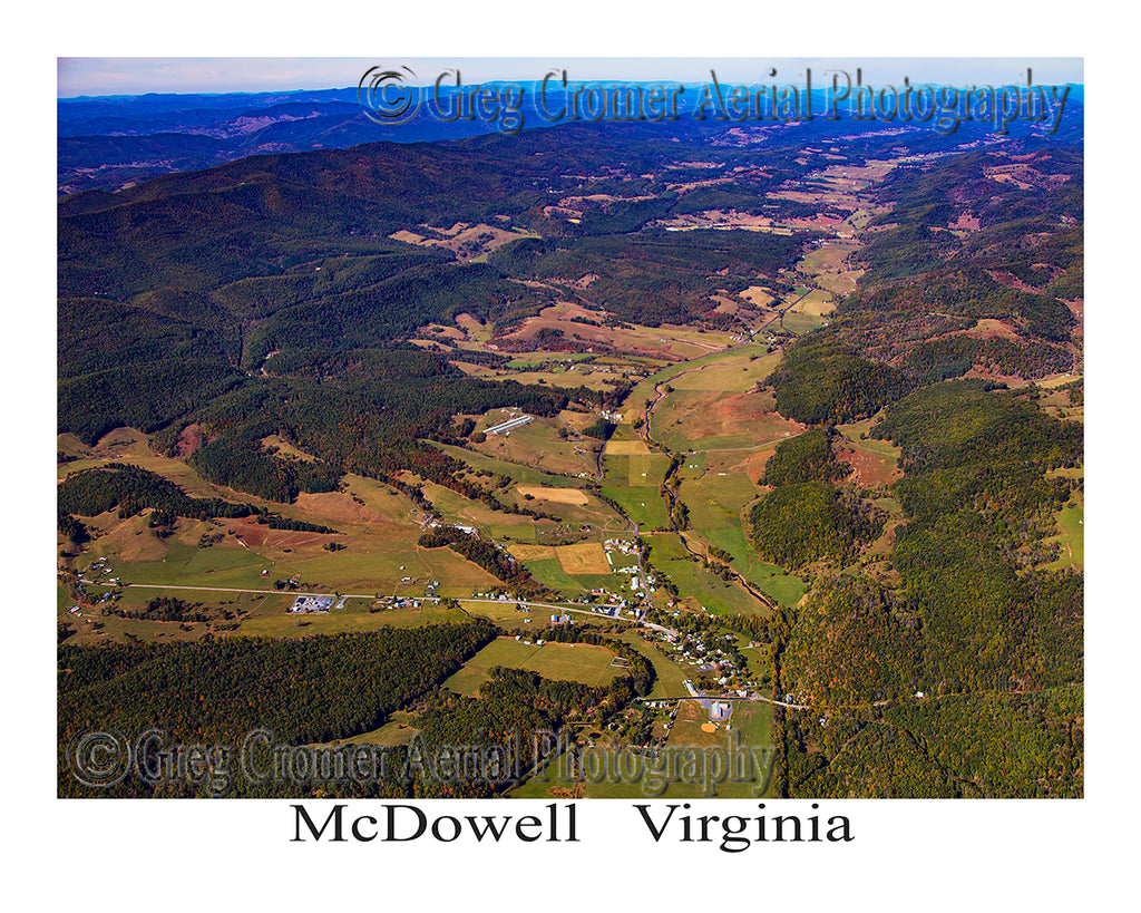 Aerial Photo of McDowell, Virginia