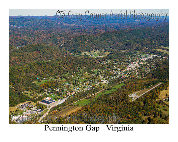 Aerial Photo of Pennington Gap, Virginia