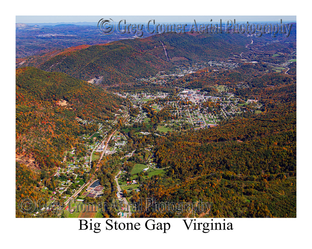 Aerial Photo of Big Stone Gap, Virginia