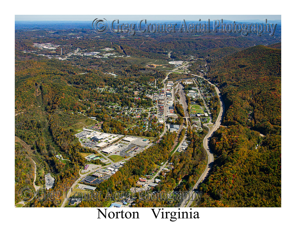 Aerial Photo of Norton, Virginia