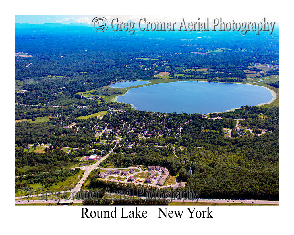 Aerial Photo of Round Lake, New York