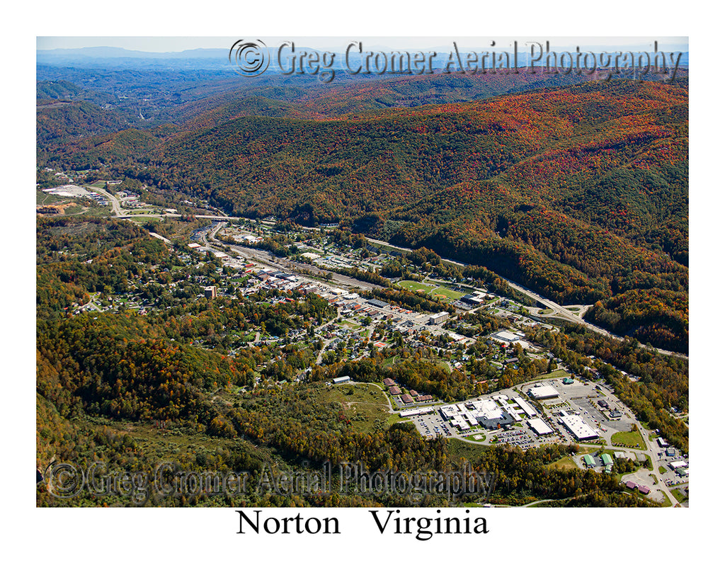 Aerial Photo of Norton, Virginia