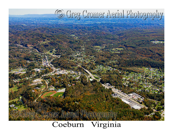 Aerial Photo of Coeburn, Virginia