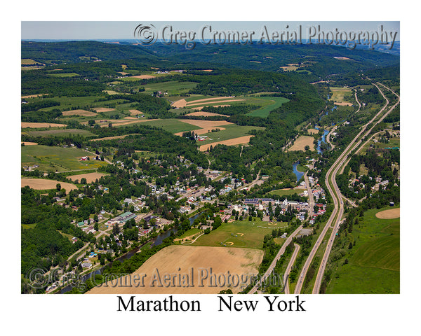 Aerial Photo of Marathon, New York