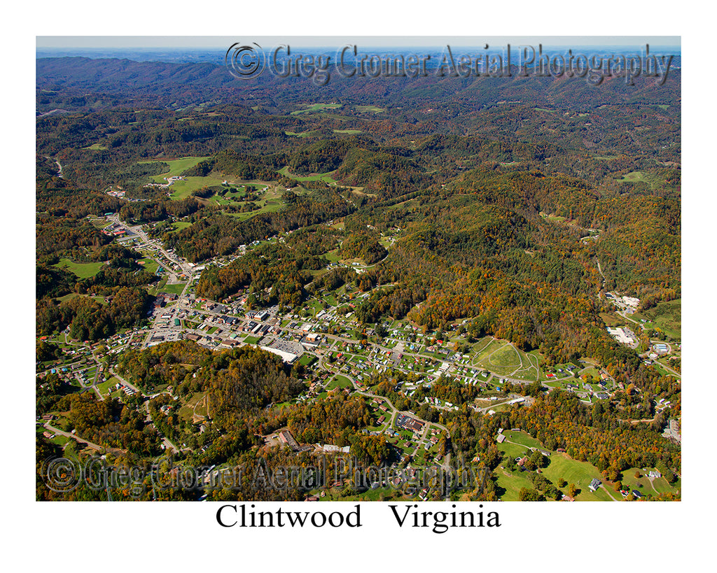 Aerial Photo of Clintwood, Virginia