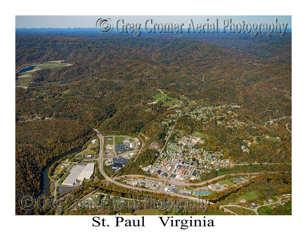 Aerial Photo of St. Paul, Virginia