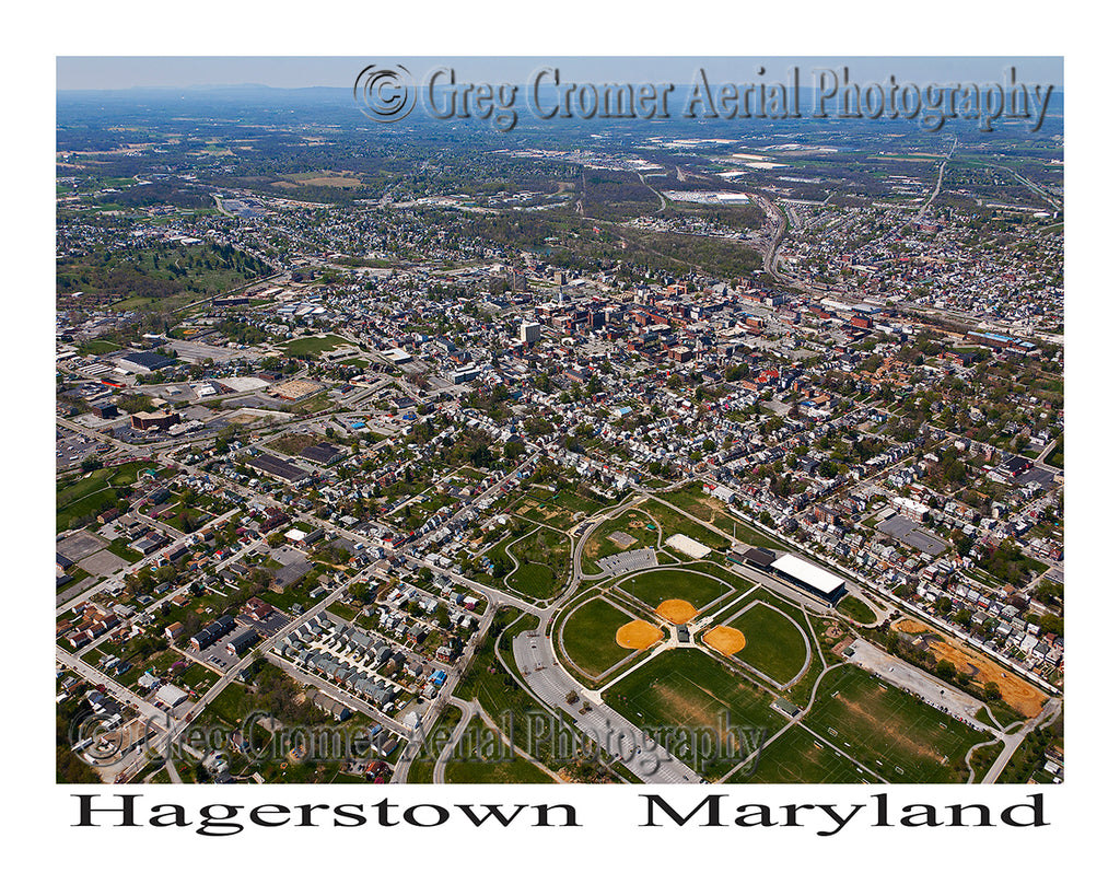 Aerial Photo of Hagerstown, Maryland