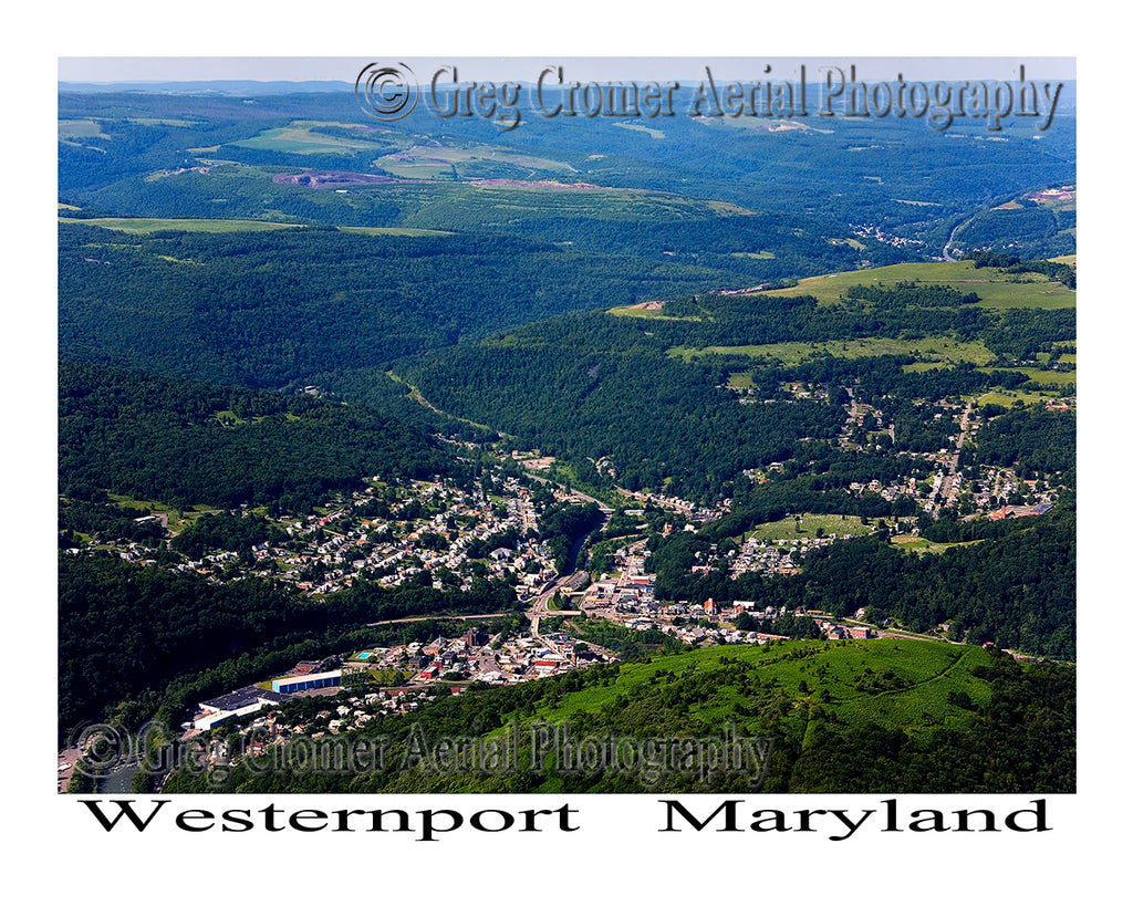 Aerial Photo of Westernport, Maryland
