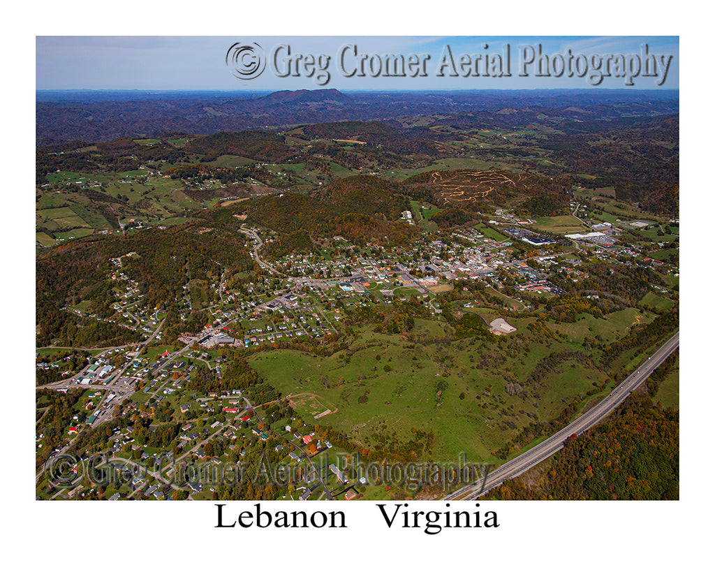 Aerial Photo of Lebanon, Virginia