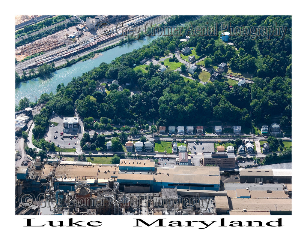 Aerial Photo of Luke, Maryland