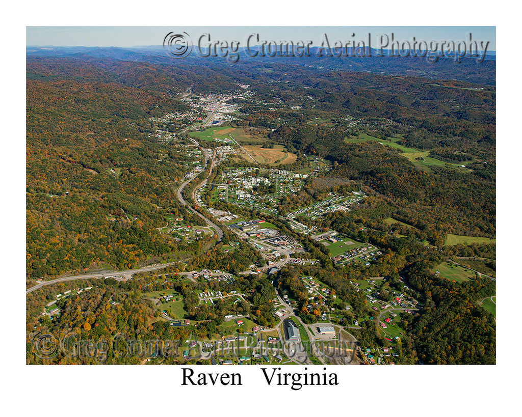 Aerial Photo of Raven, Virginia