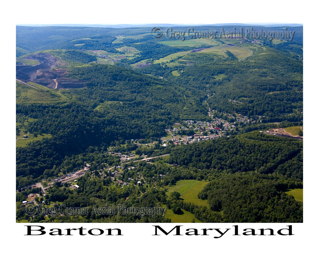 Aerial Photo of Barton, Maryland