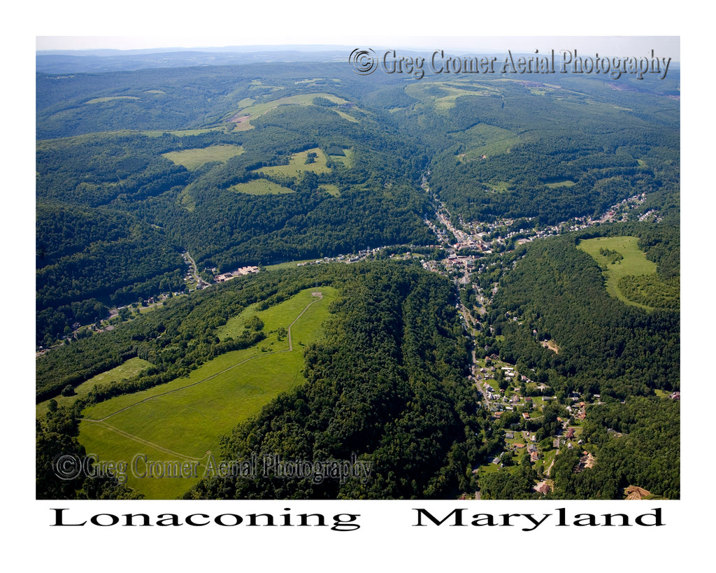 Aerial Photo of Lonaconing, Maryland