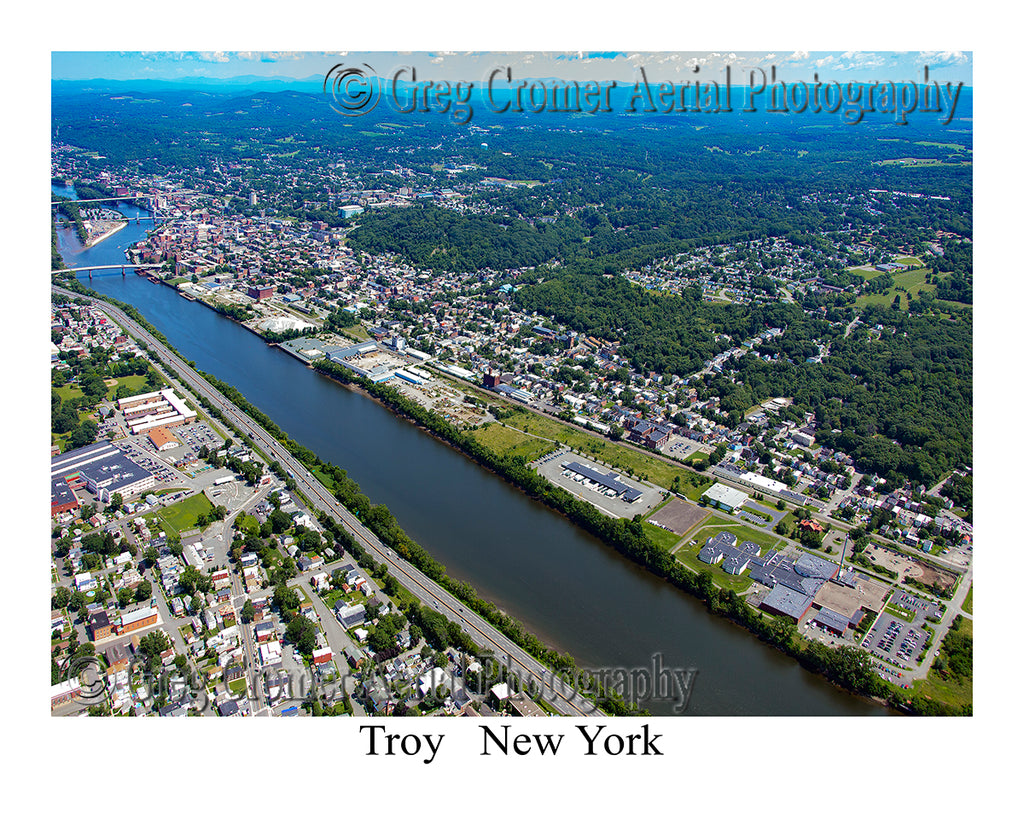 Aerial Photo of Troy, New York