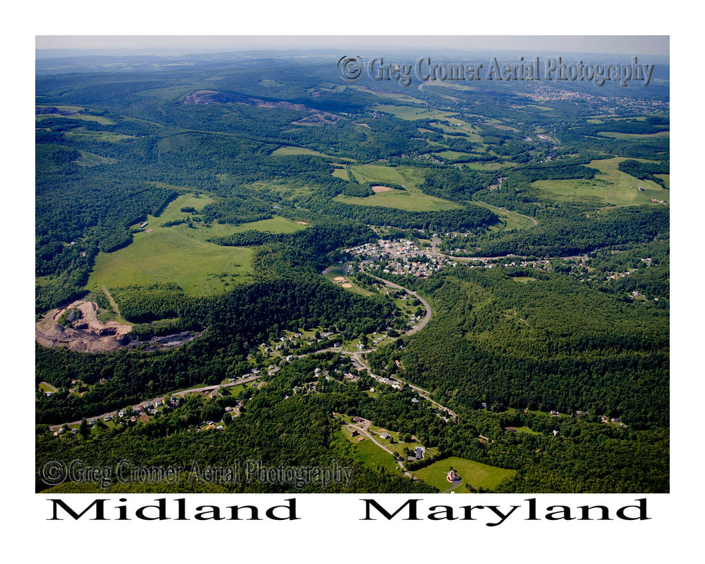 Aerial Photo of Midland, Maryland