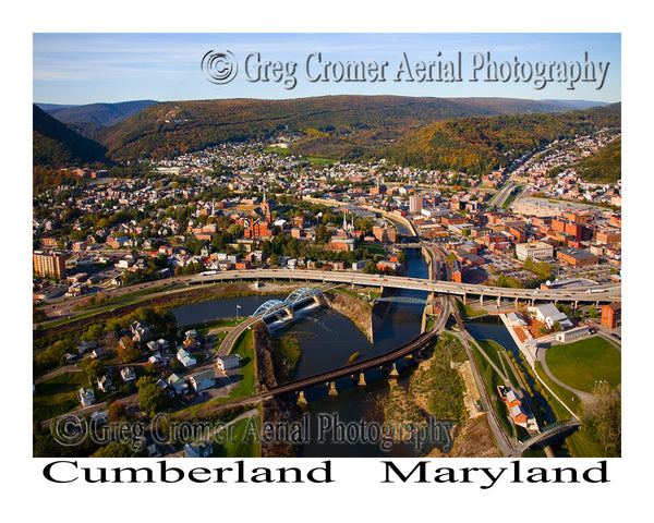 Aerial Photo of Cumberland, Maryland