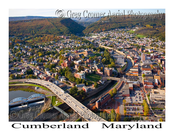 Aerial Photo of Cumberland, Maryland