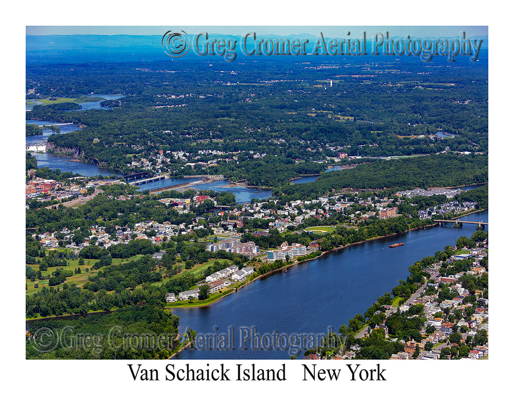 Aerial Photo of Van Shaick Island, New York