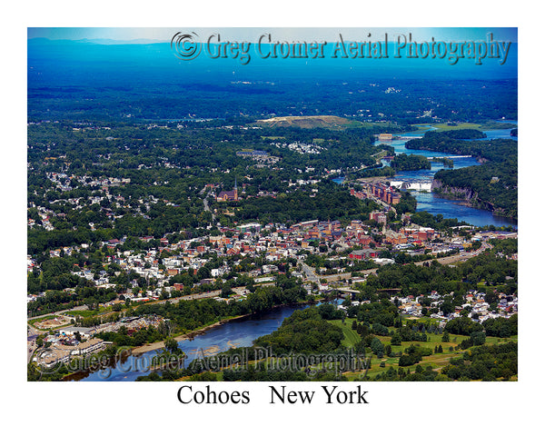 Aerial Photo of Cohoes, New York