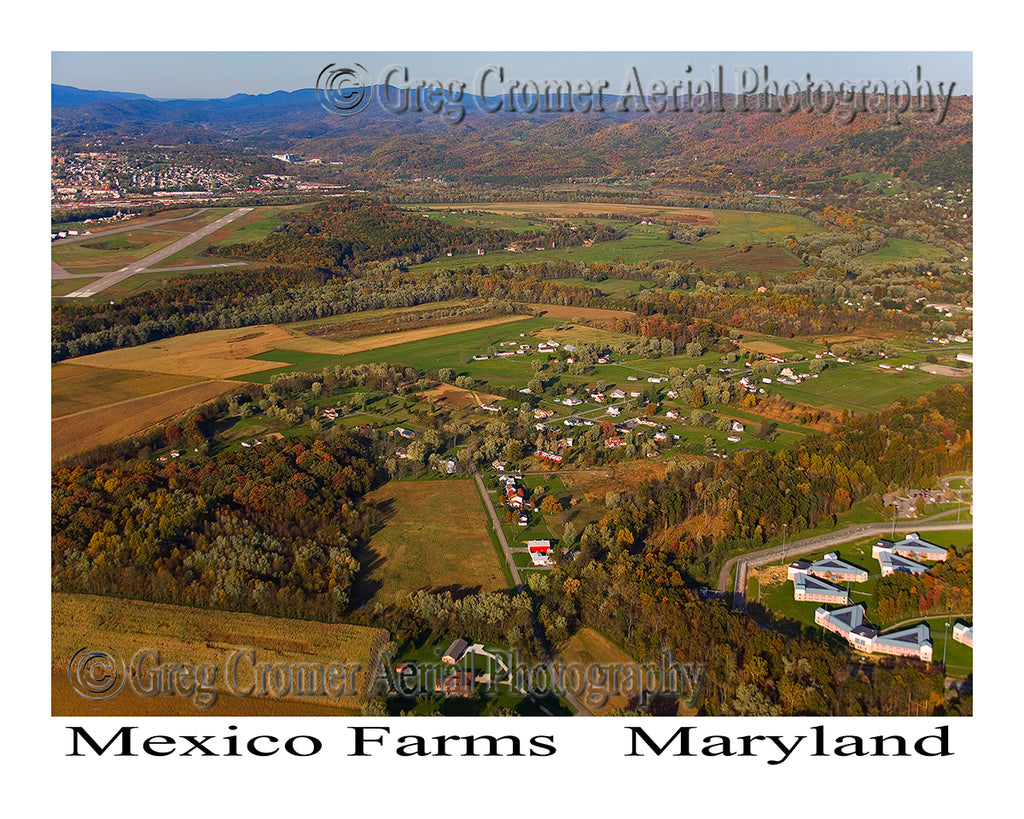 Aerial Photo of Mexico Farms, Maryland