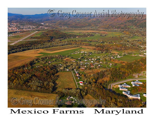 Aerial Photo of Mexico Farms, Maryland