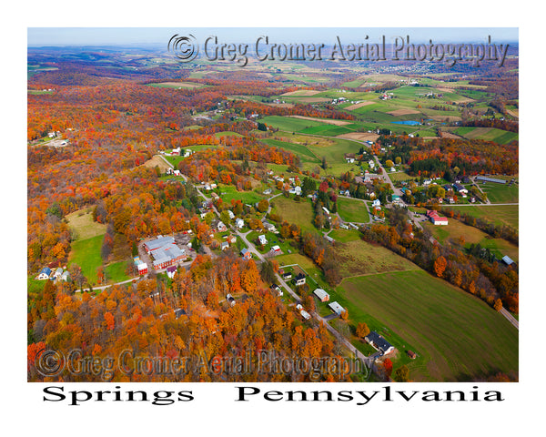 Aerial Photo of Springs, Pennsylvania