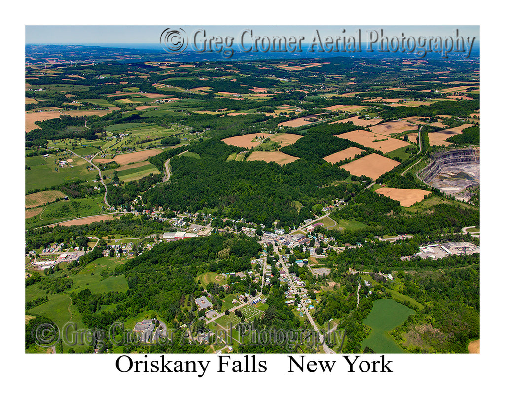 Aerial Photo of Oriskany Falls, New York