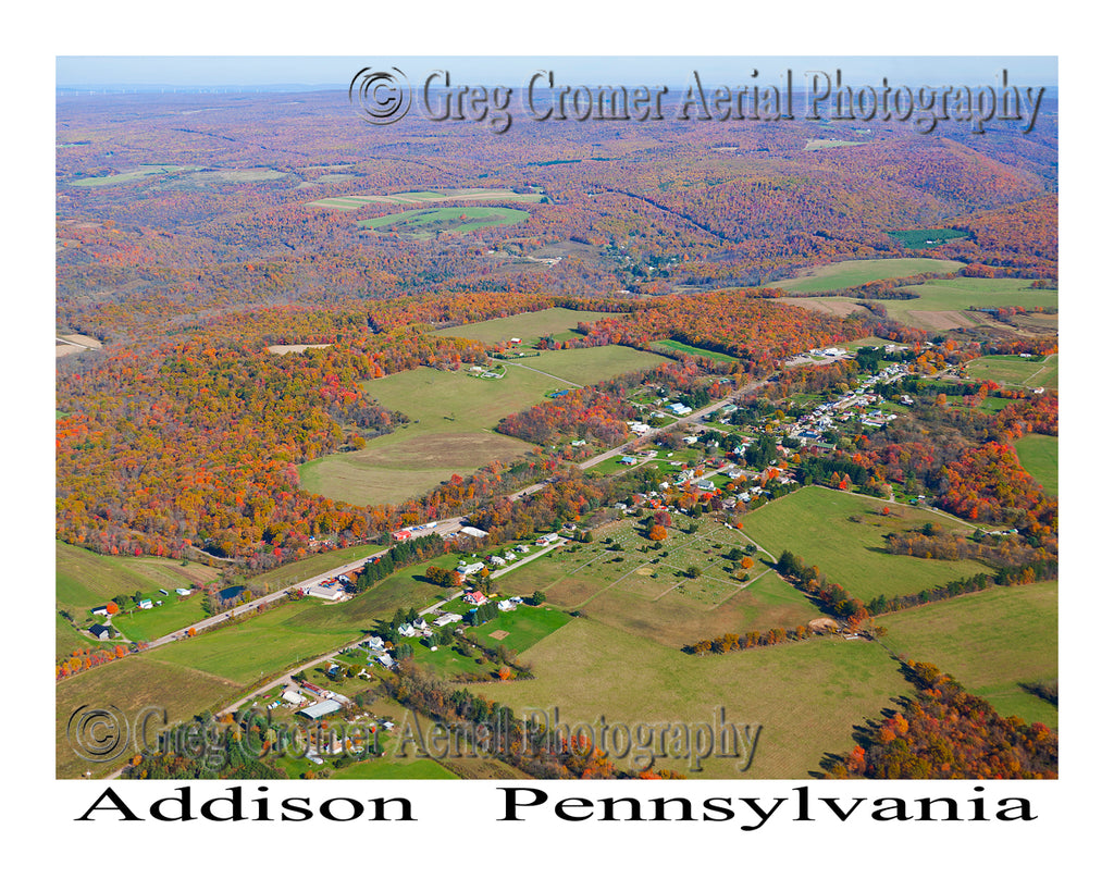 Aerial Photo of Addison, Pennsylvania