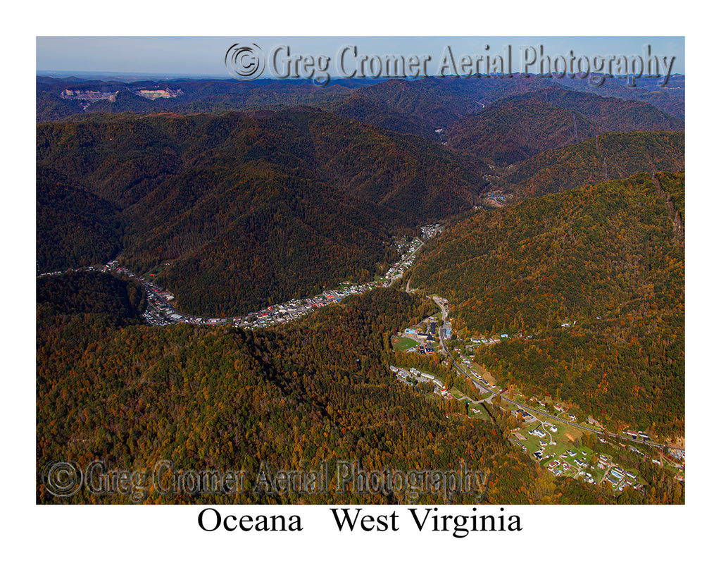 Aerial Photo of Oceana, West Virginia