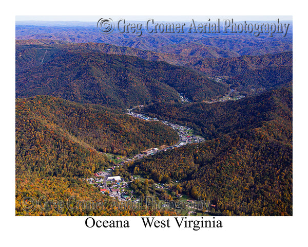 Aerial Photo of Oceana, West Virginia