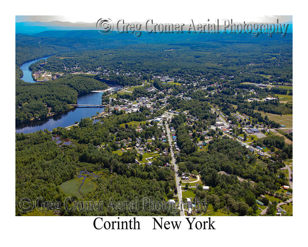 Aerial Photo of Corinth, New York