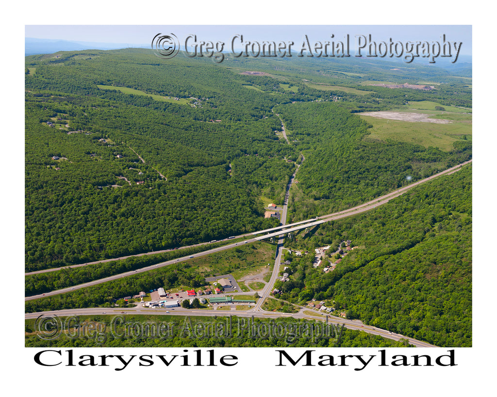 Aerial Photo of Clarysville, Maryland