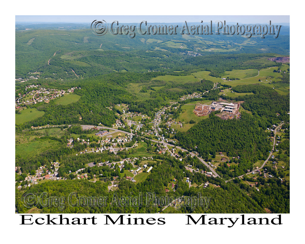 Aerial Photo of Eckhart Mines, Maryland