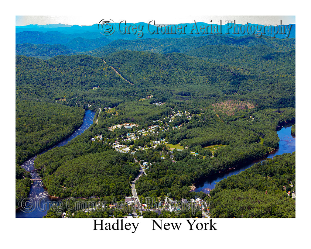 Aerial Photo of Hadley, New York