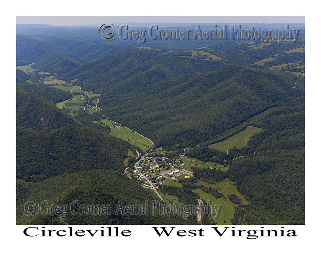 Aerial Photo of Circleville, West Virginia