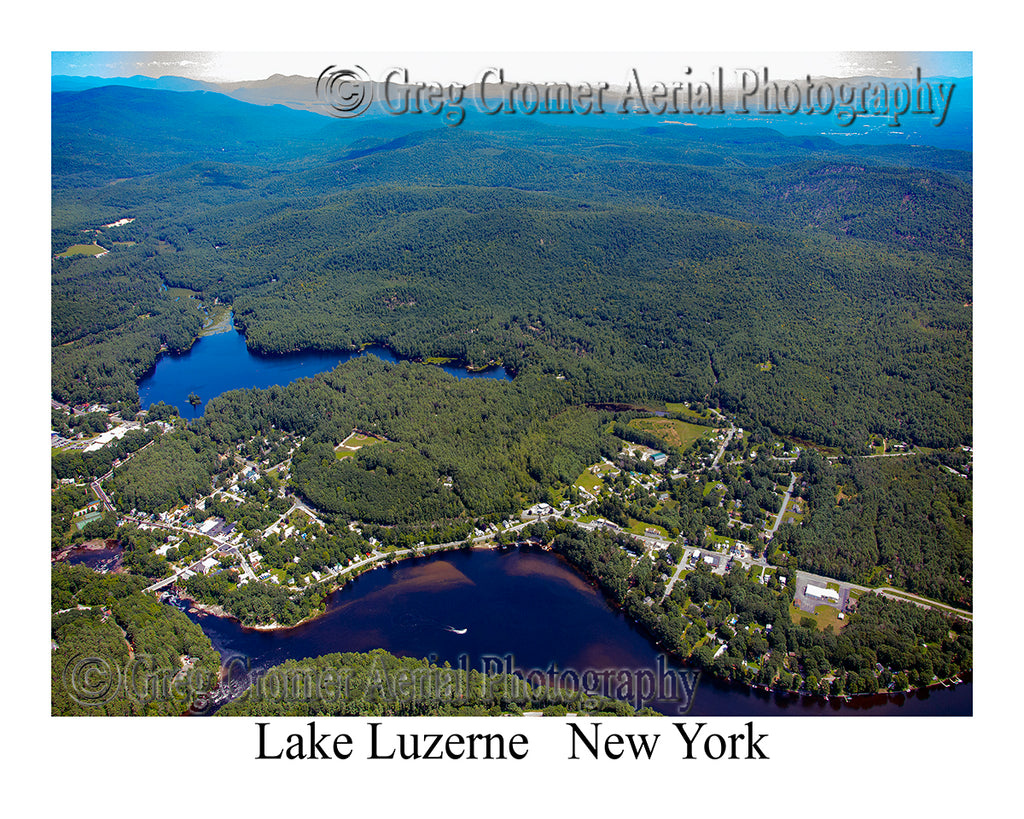 Aerial Photo of Lake Luzerne, New York