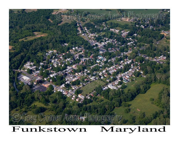 Aerial Photo of Funkstown, Maryland