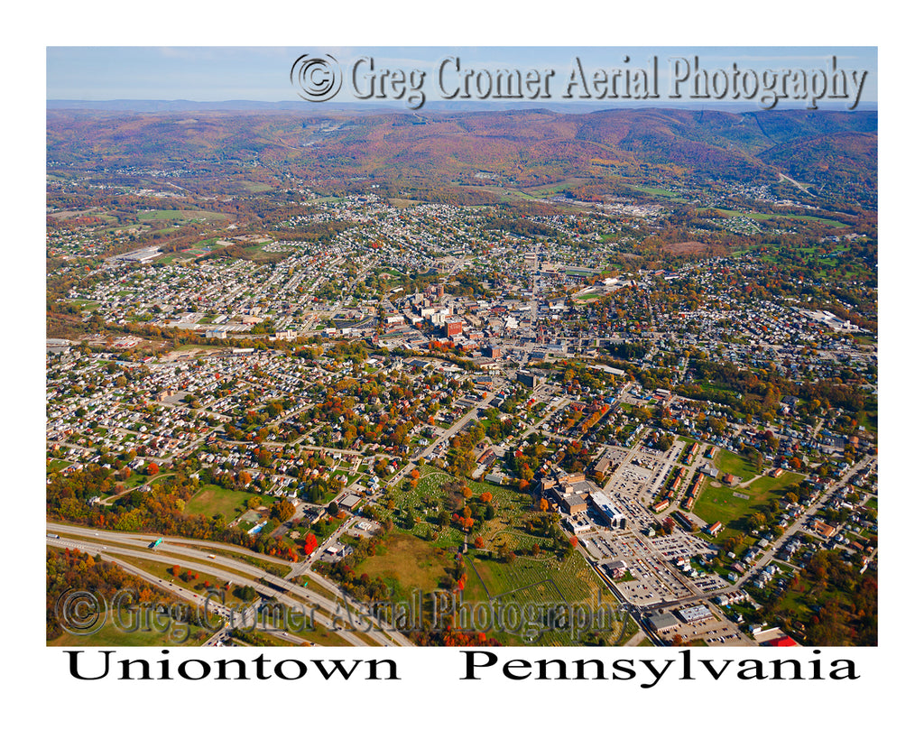 Aerial Photo of Uniontown, Pennsylvania