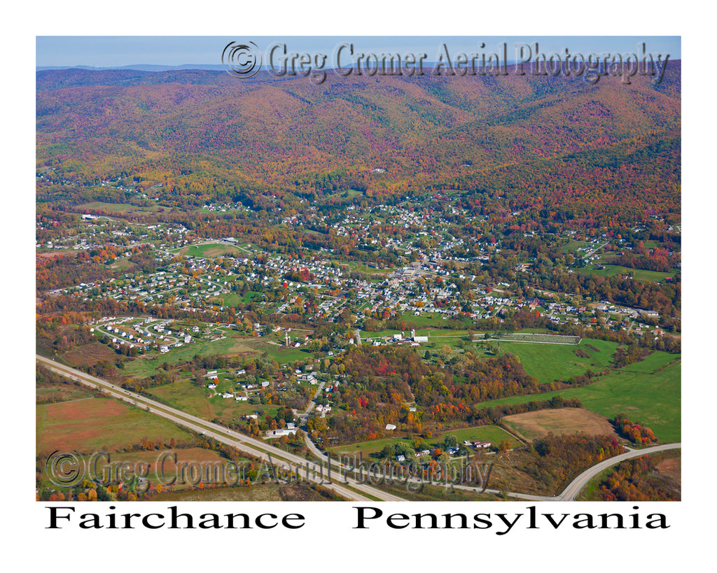 Aerial Photo of Fairchance, Pennsylvania